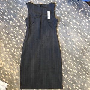 Theory Betty Charcoal Stripe dress in a size 4, NWT